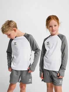 Rückansicht von hummel Funktionssweatshirt Kinder WHITE/STEEL GRAY