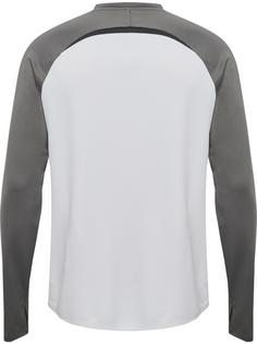 Rückansicht von hummel Funktionssweatshirt WHITE/STEEL GRAY
