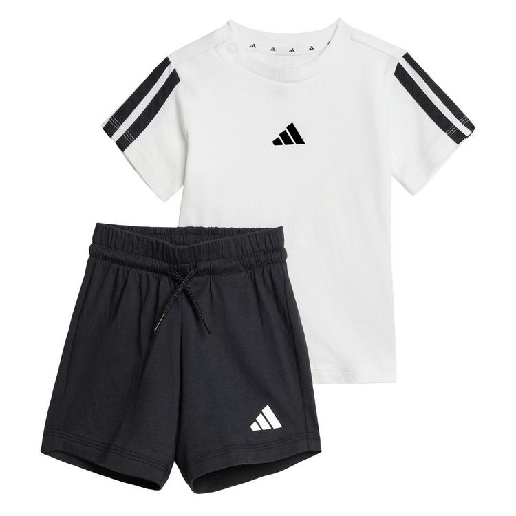 adidas adidas Essentials Kids T-Shirt-Set Trainingsanzug Kinder - White / Black - 0 | SportScheck