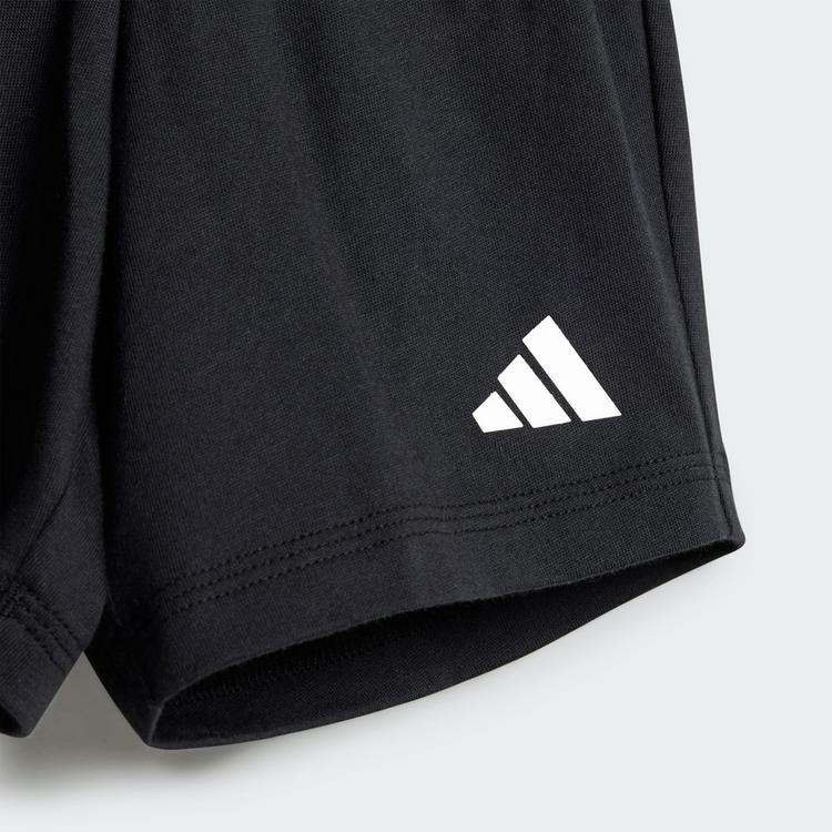 adidas adidas Essentials Kids T-Shirt-Set Trainingsanzug Kinder - White / Black - 2 | SportScheck