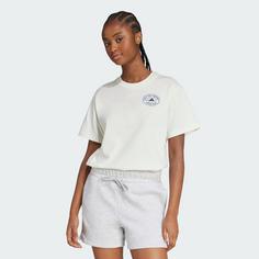 Rückansicht von adidas Farmers Market Graphic T-Shirt T-Shirt Damen Off White