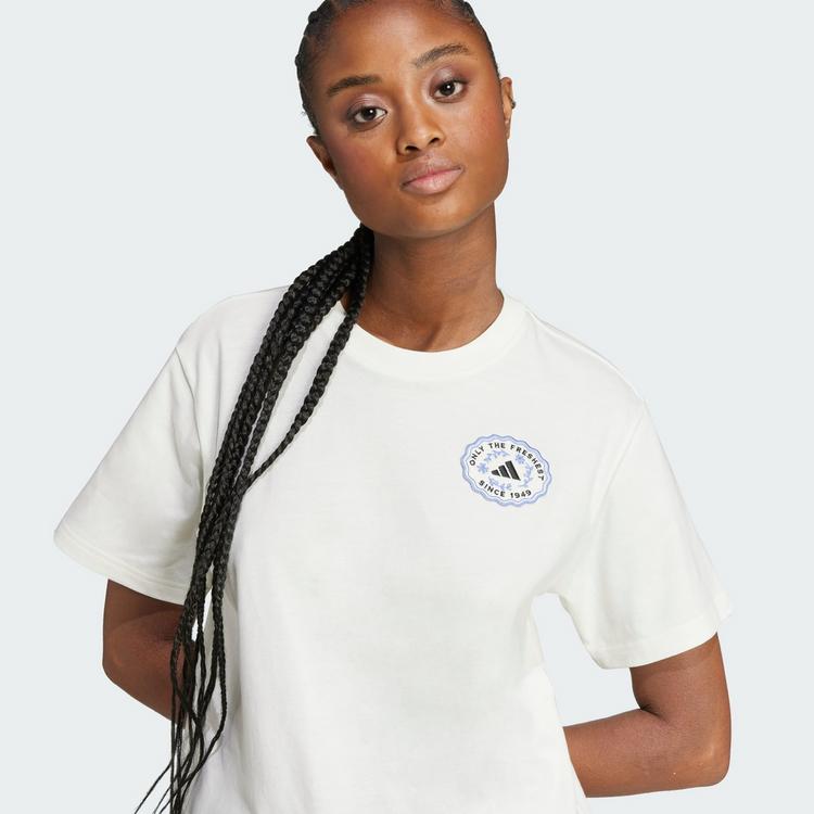 adidas adidas Farmers Market Graphic T-Shirt T-Shirt Damen - Off White - 0 | SportScheck
