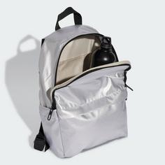 Rückansicht von adidas Rucksack adidas Glow Rucksack Daypack Damen Silver Metallic / White