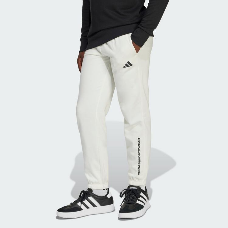 adidas adidas adidas Slogan Fleece-Hose Stoffhose Kinder - Off White - 0 | SportScheck