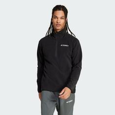 Rückansicht von adidas Multi Essentials 1/2 Zip Fleeceoberteil Funktionssweatshirt Herren Black