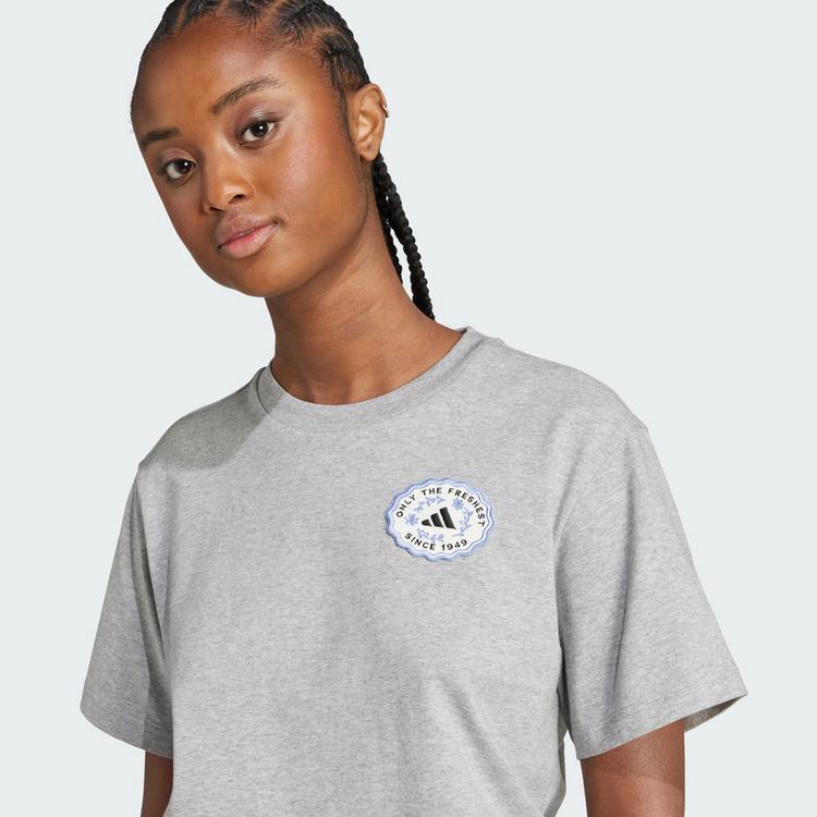 adidas adidas Farmers Market Graphic T-Shirt T-Shirt Damen - Medium Grey Heather - 0 | SportScheck