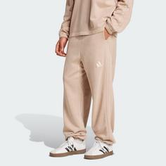 Rückansicht von adidas ALL SZN French Terry Washed Loose Hose Trainingshose Herren Warm Sandstone
