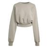 adidas Soft Lux Sweatshirt, locker geschnitten Sweatshirt Damen - Silver Pebble