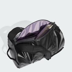 Rückansicht von adidas Gym-Duffelbag Sporttasche Damen Carbon / Reflective Silver