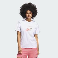 Rückansicht von adidas Farmers Market Graphic T-Shirt T-Shirt Damen White