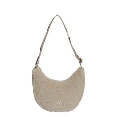 adidas Klassische winterfeste Schultertasche Umhängetasche Beige / Chalk White