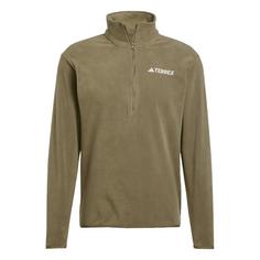 adidas Multi Essentials 1/2 Zip Fleeceoberteil Funktionssweatshirt Herren Olive Strata