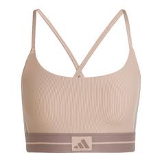 adidas Hyperglam Rib Sport-BH Sport-BH Damen Chalky Brown / Earth Strata