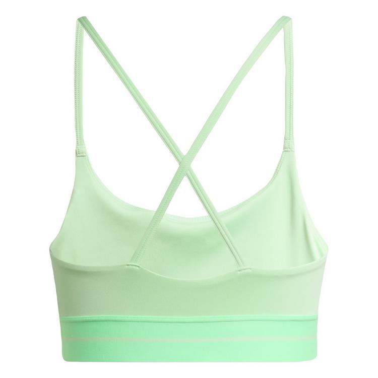 adidas adidas Hyperglam Rib Sport-BH BH Damen - Semi Green Spark / Lime Burst - 0 | SportScheck