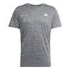 adidas Own The Run Melange T-Shirt Funktionsshirt Herren - Black / Grey Three Mel