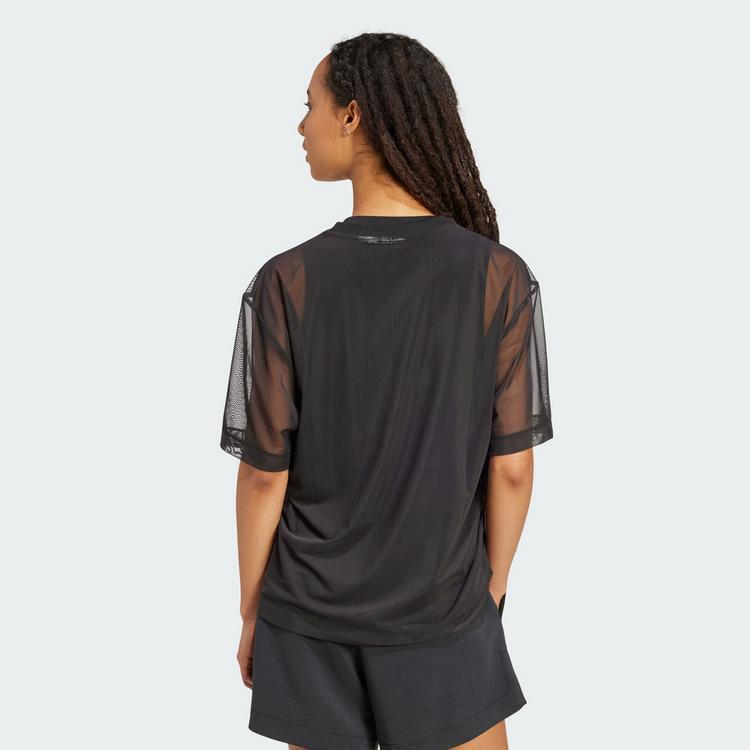 adidas adidas Soft Lux Mesh T-Shirt T-Shirt Damen - Black - 1 | SportScheck