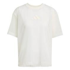 adidas Soft Lux Mesh T-Shirt T-Shirt Damen Off White