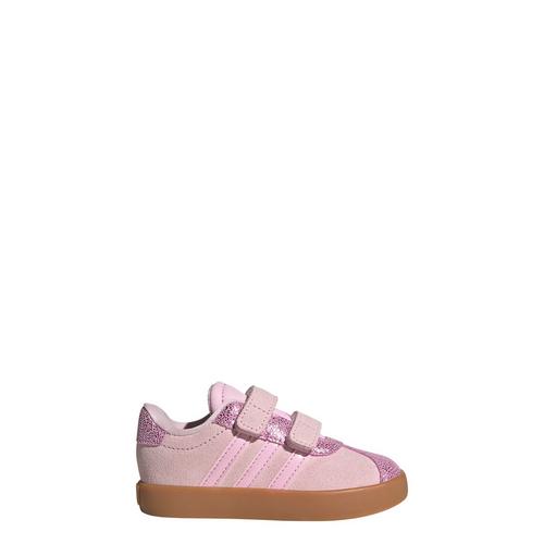 Rückansicht von adidas Kinderschuh VL Court 3.0 Kids Sneaker Kinder Clear Pink / Clear Pink / Gum