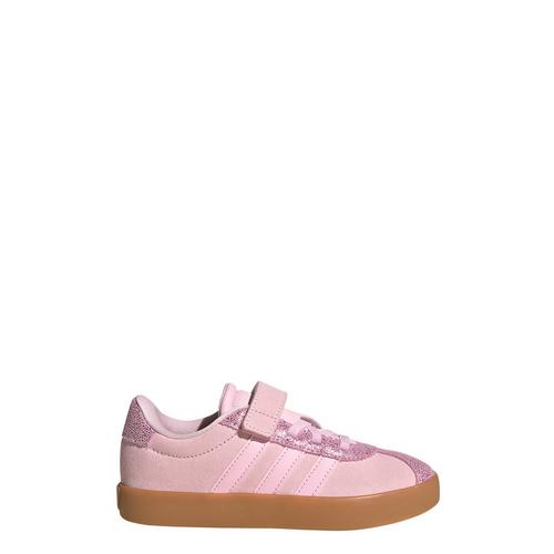 Rückansicht von adidas Kinderschuh VL Court 3.0 Kids Sneaker Kinder Clear Pink / Clear Pink / Gum