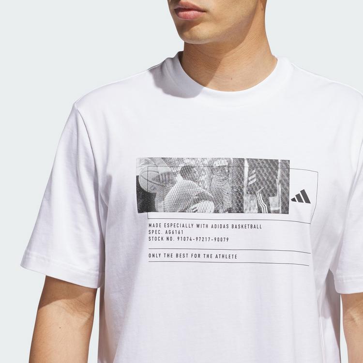 adidas adidas adidas Basketball Graphic T-Shirt Basketball Shirt Herren - White - 0 | SportScheck