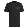 adidas adidas Basketball Grafik T-Shirt Basketball Shirt Herren - Black / Lucid Cyan