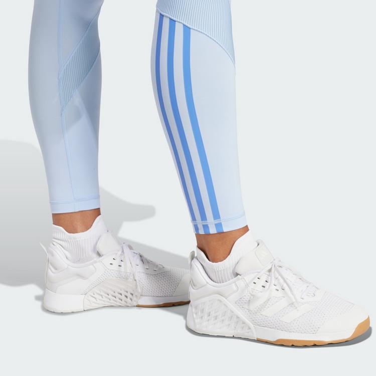 adidas adidas Hyperglam Rib 1/1 Leggings Leggings Damen - Glow Blue / Blue Fusion - 0 | SportScheck