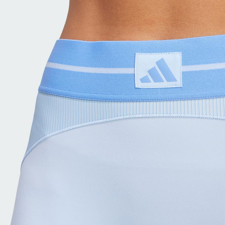 adidas adidas Hyperglam Rib 1/1 Leggings Leggings Damen - Glow Blue / Blue Fusion - 1 | SportScheck