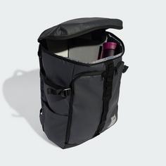 Rückansicht von adidas Rucksack adidas Hybrid-Rucksack Daypack Carbon / Black / Reflective Silver