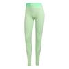 adidas Hyperglam Rib 1/1 Leggings Leggings Damen - Semi Green Spark / Lime Burst