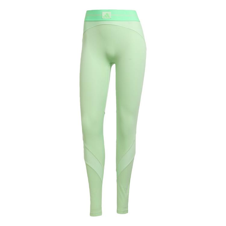 adidas adidas Hyperglam Rib 1/1 Leggings Leggings Damen - Semi Green Spark / Lime Burst - 0 | SportScheck