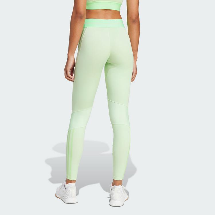adidas adidas Hyperglam Rib 1/1 Leggings Leggings Damen - Semi Green Spark / Lime Burst - 1 | SportScheck