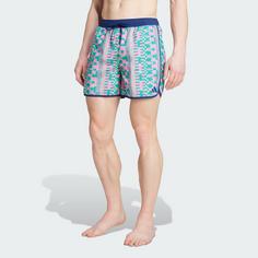 Rückansicht von adidas adidas Tom Daley Badeshorts Badeshorts Herren Lucid Pink / Dark Blue