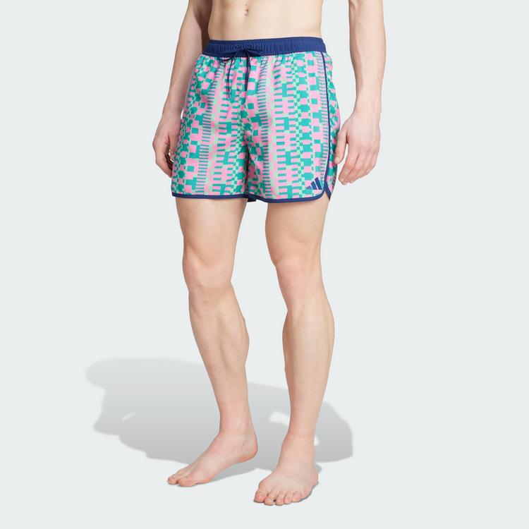 adidas adidas adidas Tom Daley Badeshorts Badehose Herren - Lucid Pink / Dark Blue - 0 | SportScheck