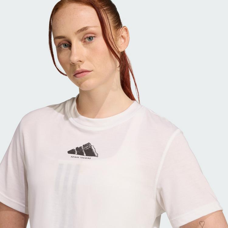adidas adidas CLIMACOOL Vintage Graphic Trainingsshirt Funktionsshirt Damen - White - 0 | SportScheck