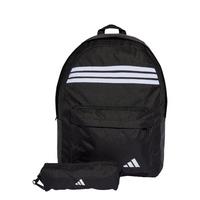 adidas Classic 3-Streifen Horizontal Daypack - Black / White / White