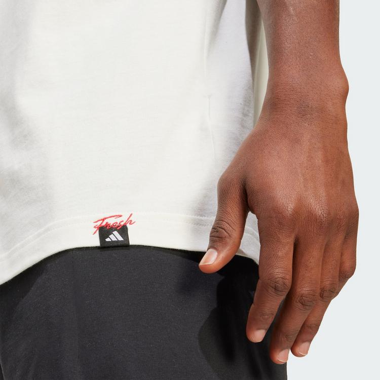 adidas adidas Mini Pizza Grafik T-Shirt T-Shirt Herren - Off White - 1 | SportScheck