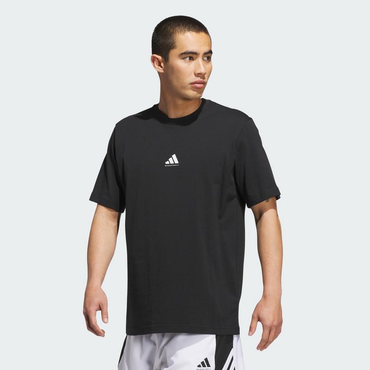 adidas adidas adidas Basketball Graphic T-Shirt Basketball Shirt Herren - Black / White - 0 | SportScheck