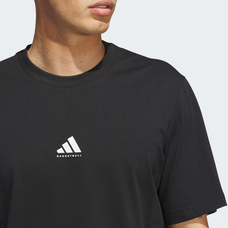 adidas adidas adidas Basketball Graphic T-Shirt Basketball Shirt Herren - Black / White - 0 | SportScheck