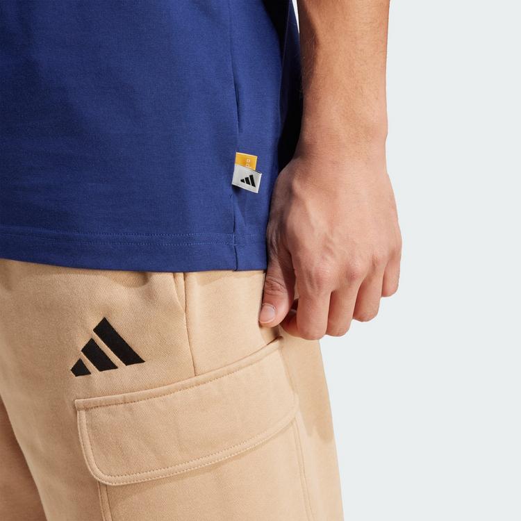 adidas adidas T-Shirt mit Hund und Hoop Motiv T-Shirt Herren - Dark Blue - 1 | SportScheck