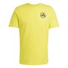 adidas Football Sticker Graphic T-Shirt Funktionsshirt Herren - Yellow