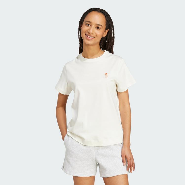 adidas adidas Cat Patch Grafik T-Shirt T-Shirt Damen - Off White - 0 | SportScheck