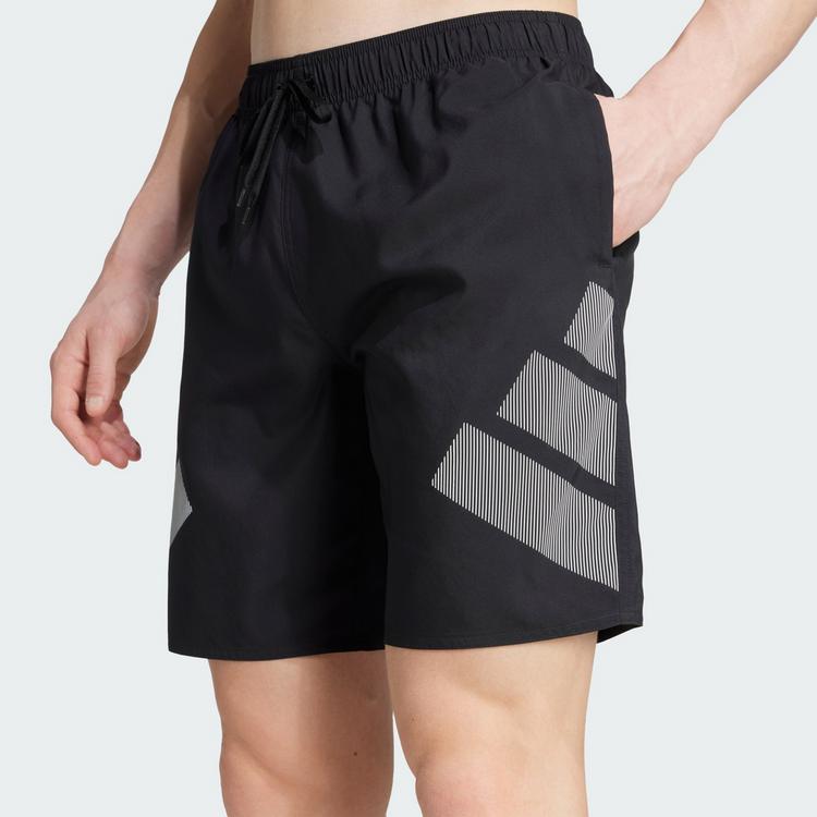 adidas adidas Big Bars Shorts, 8 Zoll Badehose Herren - Black / White - 1 | SportScheck