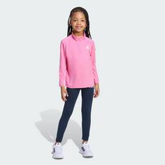 Rückansicht von adidas Goto Pz Little Kids Sports Set Trainingsanzug Kinder Pink Fusion / White / Clear Pink