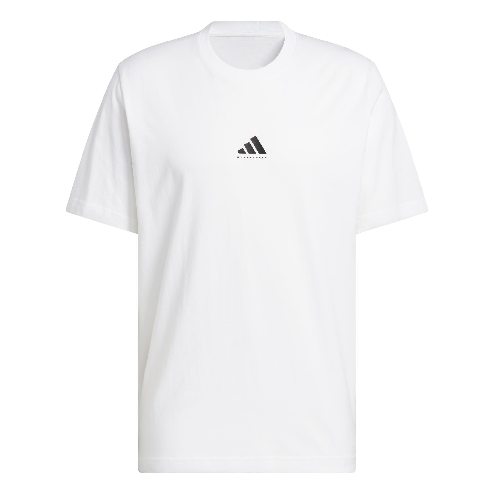 adidas adidas Basketball Graphic T-Shirt Basketball Shirt Herren - White / Black
