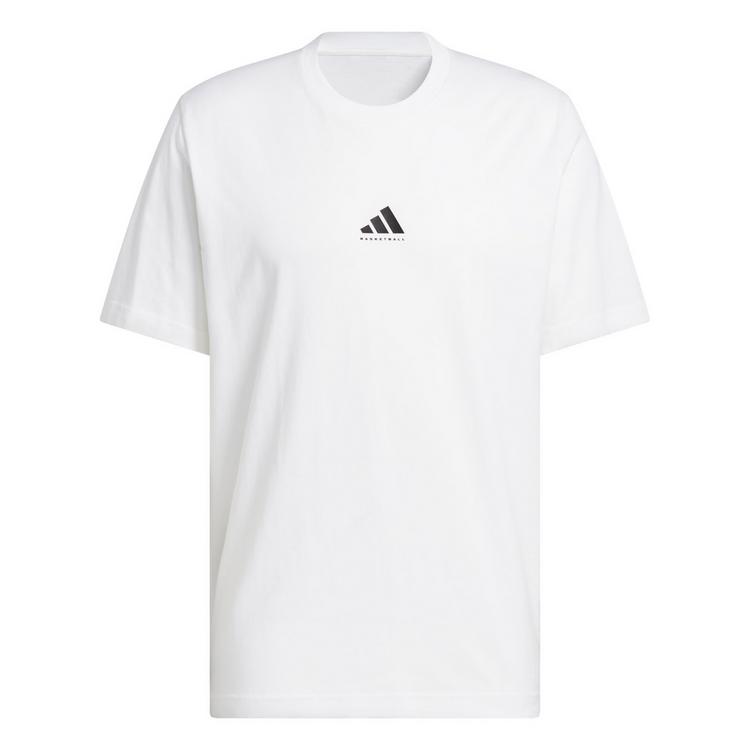 adidas adidas adidas Basketball Graphic T-Shirt Basketball Shirt Herren - White / Black - 0 | SportScheck