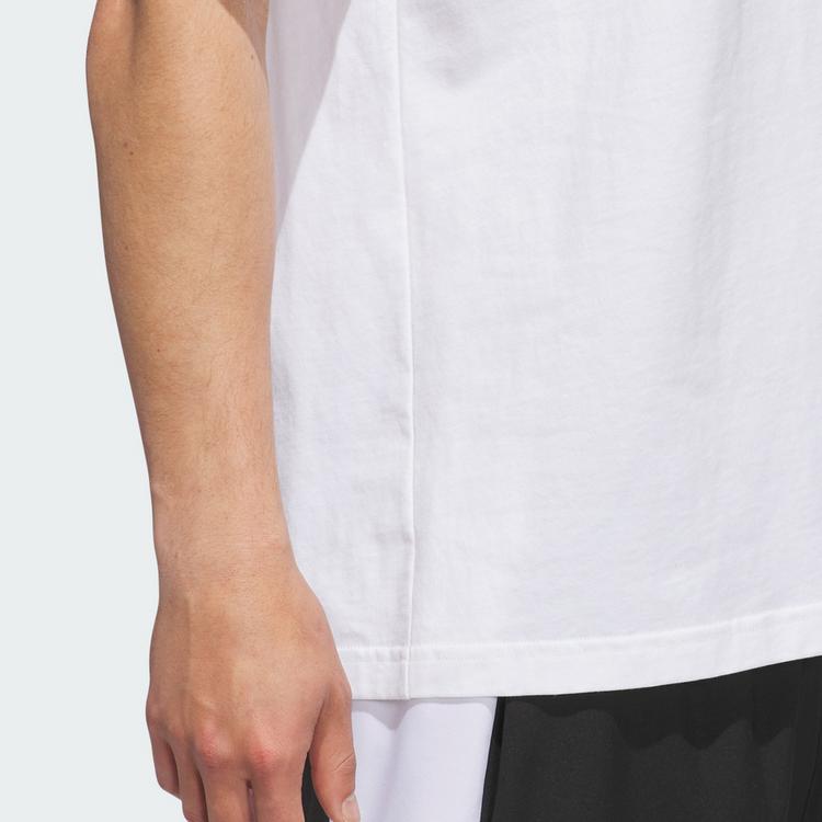 adidas adidas adidas Basketball Graphic T-Shirt Basketball Shirt Herren - White / Black - 1 | SportScheck