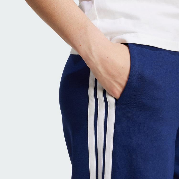 adidas adidas adidas 3-Streifen Wide Fleecehose Trainingshose Damen - Dark Blue - 0 | SportScheck