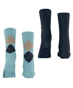 Rückansicht von Burlington Freizeitsocken Damen silent water (6014)