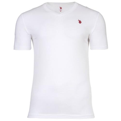 Rückansicht von U.S. Polo Assn. T-Shirt T-Shirt Herren Weiß