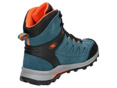 Rückansicht von Brütting Outdoorschuh Wanderschuhe Herren petrol/orange